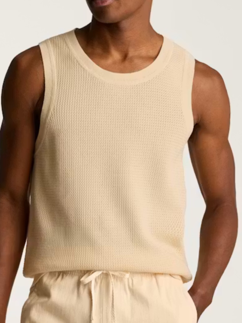 Cotton Mesh Sweater Tank